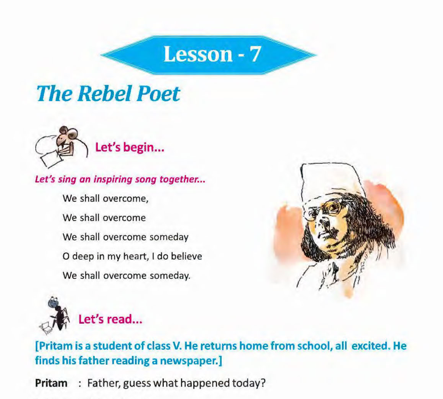 The rebel poet | class 5 english lesson 7 questions and answers