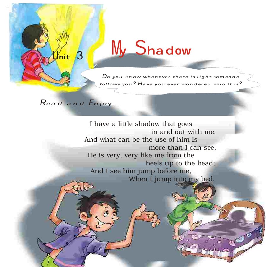 marigold class 5 my shadow question answer