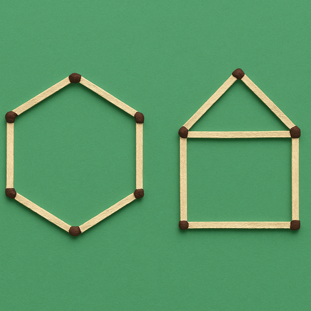 Two different shapes math magic class 5