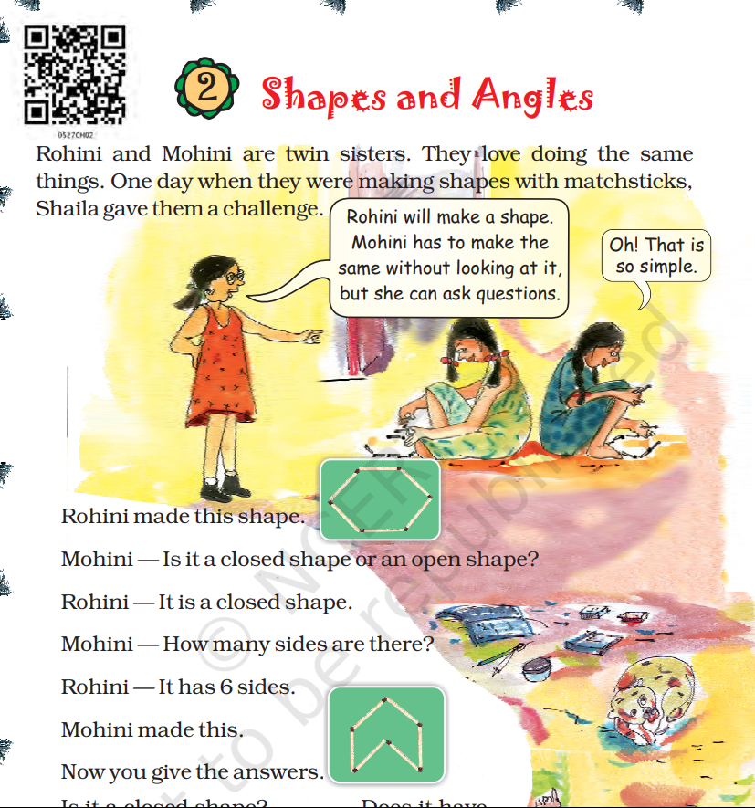 Shapes and Angles Class 5 Worksheet