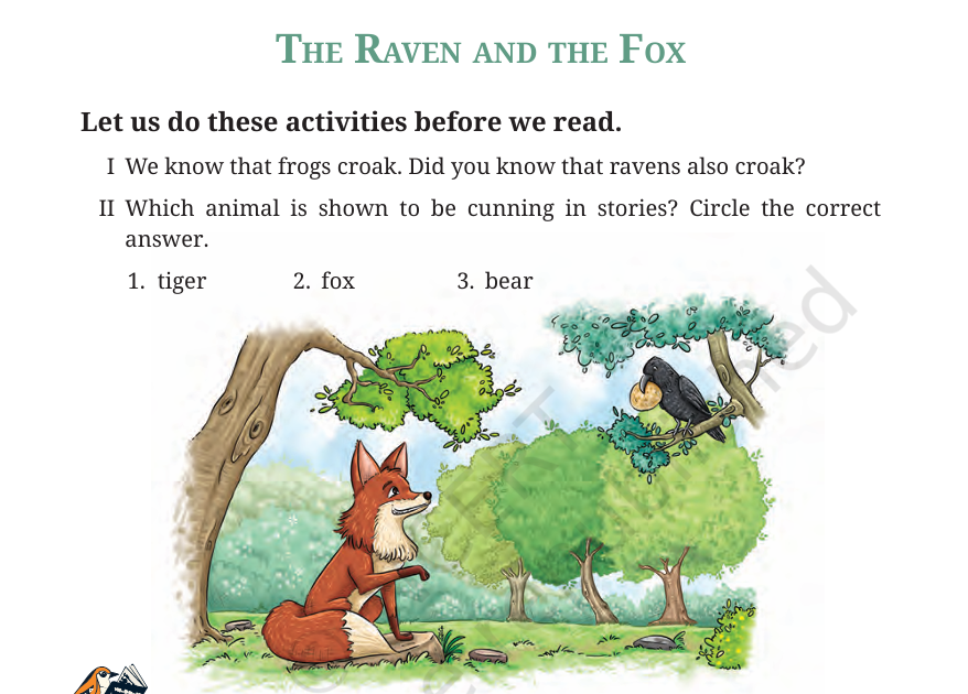 The Raven And The Fox Question Answer Solved