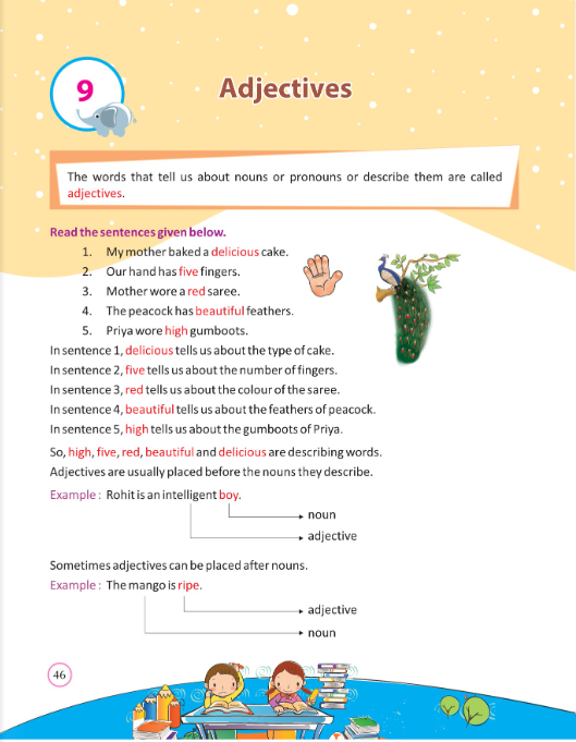Class 5 English Grammar— Adjectives