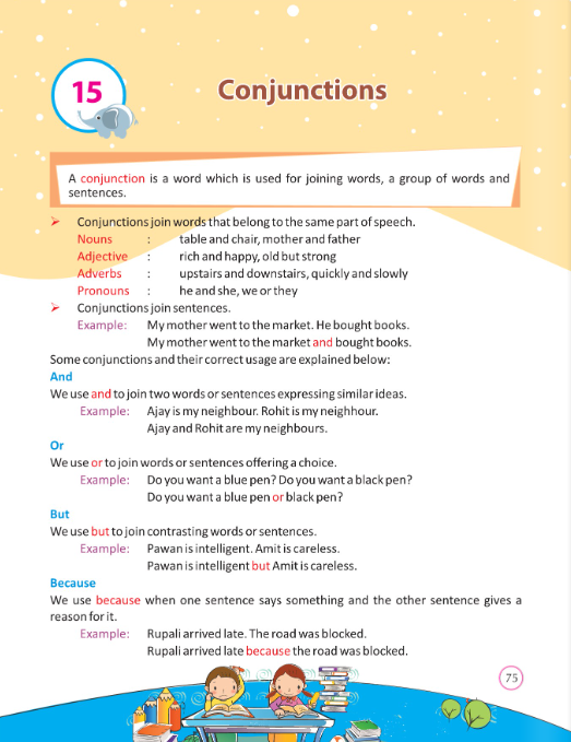 Class 5 English Grammar— Conjunctions