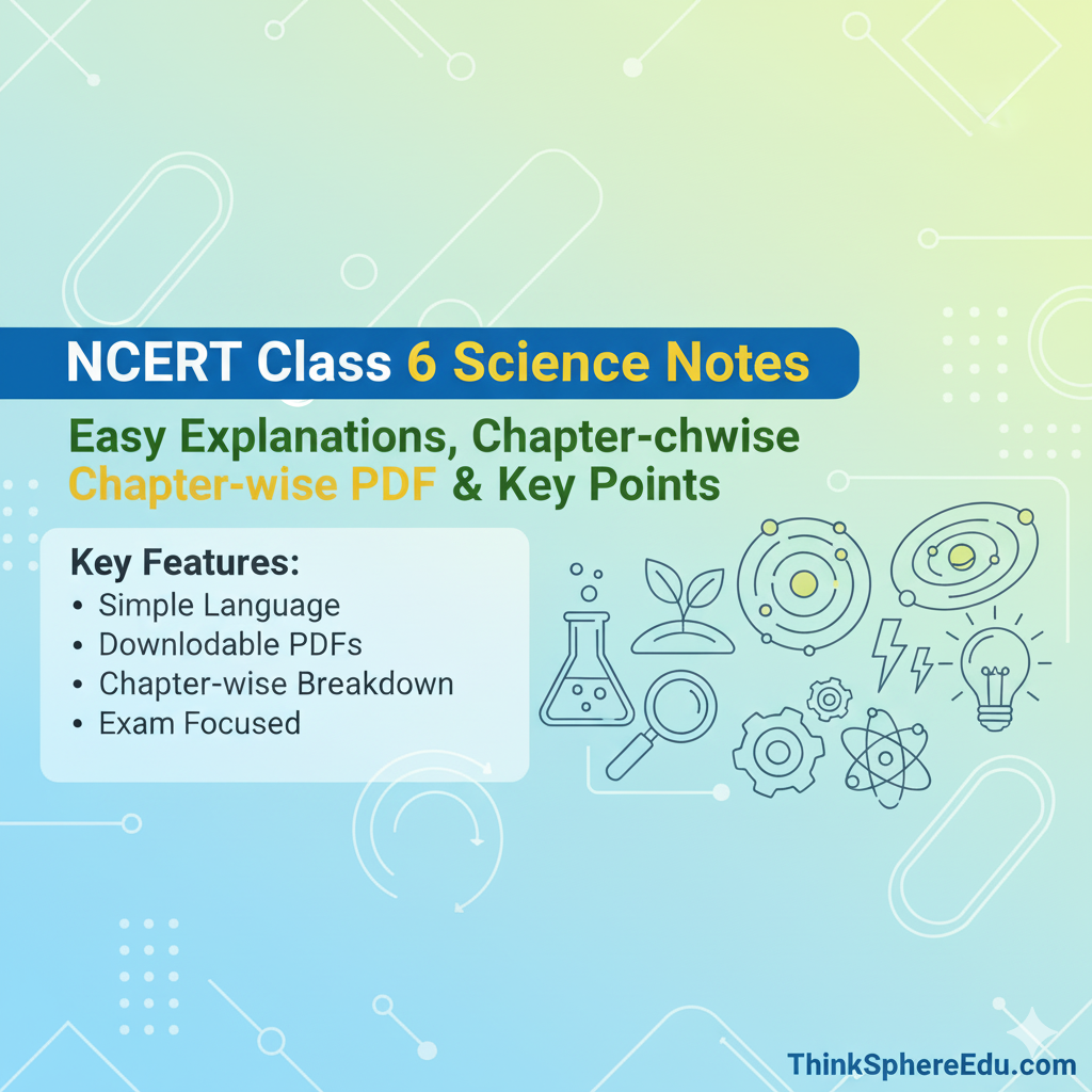 NCERT Class 6 Science Notes: Easy Explanations, Chapter-wise PDF & Key Points