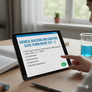 Chemical Reactions and Equations Class 10 MCQ Online test - 2