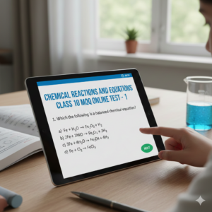 Chemical Reactions And Equations Class 10 MCQ Online Test - 1