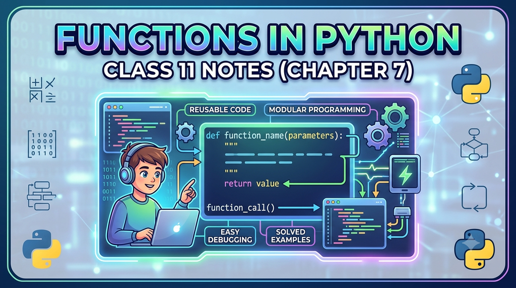 Functions in Python Class 11 Notes