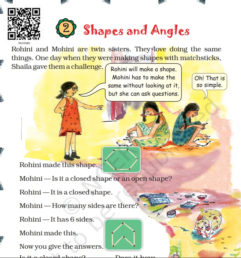 Shapes and Angles Class 5 Worksheet