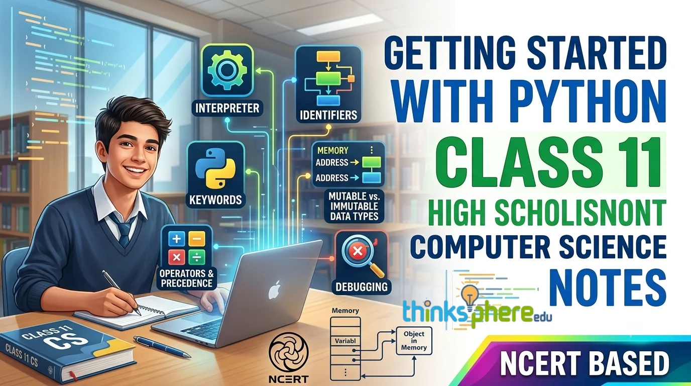 Getting Started with Python Class 11 Notes Computer Science  Comprehensive Guide