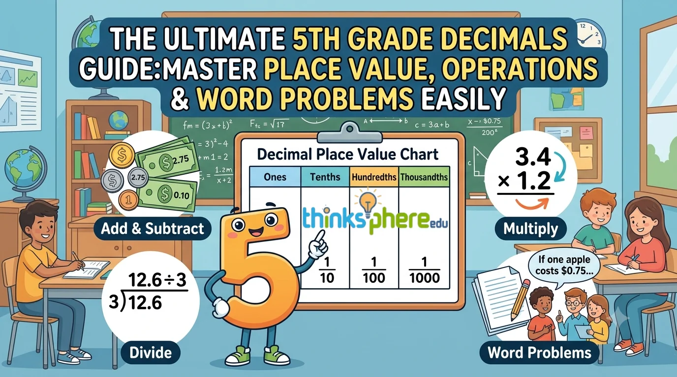 The Ultimate 5th Grade Decimals Guide Master Place Value, Operations & Word Problems Easily